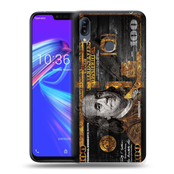 Силиконовый противоударный чехол на ASUS ZenFone Max M2 с принтом Доллар деньги