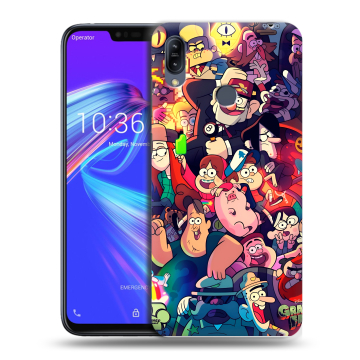 Силиконовый противоударный чехол на ASUS ZenFone Max M2 с принтом Gravity Falls Гравити Фолз