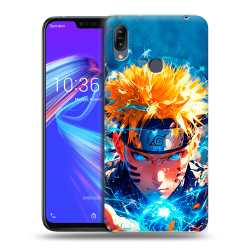 Силиконовый противоударный чехол на ASUS ZenFone Max M2 с принтом Аниме Наруто Naruto
