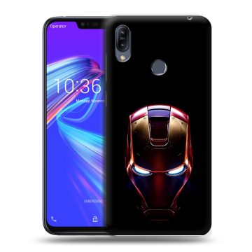 Силиконовый противоударный чехол на ASUS ZenFone Max M2 с принтом IronMan Железный человек