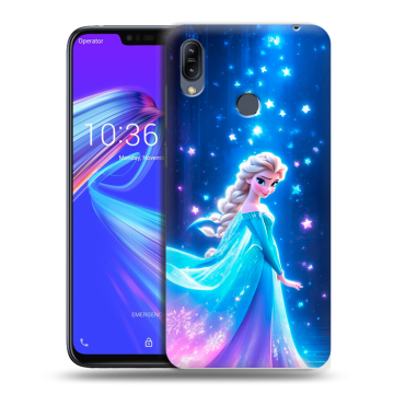 Силиконовый противоударный чехол на ASUS ZenFone Max M2 с принтом Холодное сердце Frozen Силиконовый противоударный чехол на ASUS ZenFone Max M2 с принтом Холодное сердце Frozen