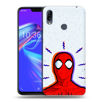 Силиконовый противоударный чехол на ASUS ZenFone Max M2 с принтом Spiderman Человек паук Силиконовый противоударный чехол на ASUS ZenFone Max M2 с принтом Spiderman Человек паук