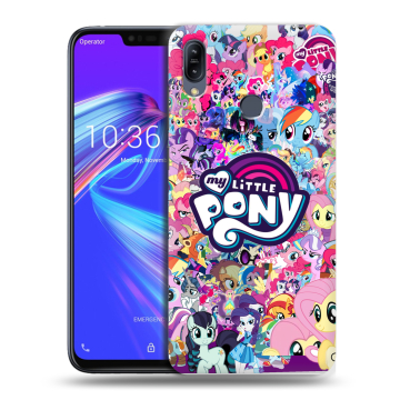 Силиконовый противоударный чехол на ASUS ZenFone Max M2 с принтом My little pony Дружба чудо