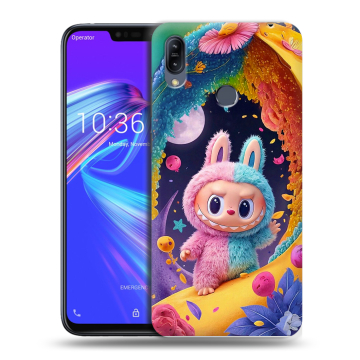 Силиконовый противоударный чехол на ASUS ZenFone Max M2 с принтом Labubu Лабубу