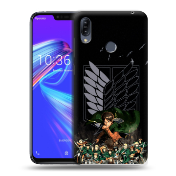 Силиконовый противоударный чехол на ASUS ZenFone Max M2 с принтом Атака титанов