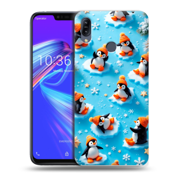 Силиконовый противоударный чехол на ASUS ZenFone Max M2 с принтом Новый год Силиконовый противоударный чехол на ASUS ZenFone Max M2 с принтом Новый год