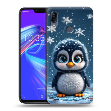 Силиконовый противоударный чехол на ASUS ZenFone Max M2 с принтом Новый год Силиконовый противоударный чехол на ASUS ZenFone Max M2 с принтом Новый год