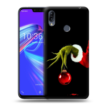 Силиконовый противоударный чехол на ASUS ZenFone Max M2 с принтом Новый год Гринч Силиконовый противоударный чехол на ASUS ZenFone Max M2 с принтом Новый год Гринч