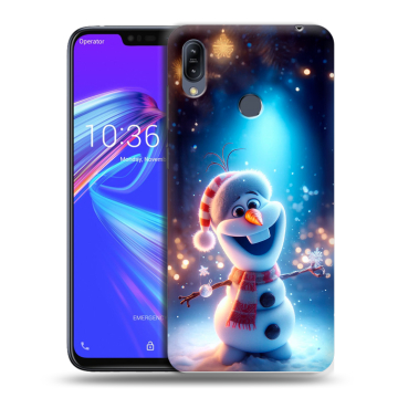 Силиконовый противоударный чехол на ASUS ZenFone Max M2 с принтом Новый год Силиконовый противоударный чехол на ASUS ZenFone Max M2 с принтом Новый год