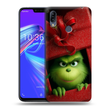 Силиконовый противоударный чехол на ASUS ZenFone Max M2 с принтом Новый год Силиконовый противоударный чехол на ASUS ZenFone Max M2 с принтом Новый год