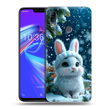 Силиконовый противоударный чехол на ASUS ZenFone Max M2 с принтом Новый год Силиконовый противоударный чехол на ASUS ZenFone Max M2 с принтом Новый год