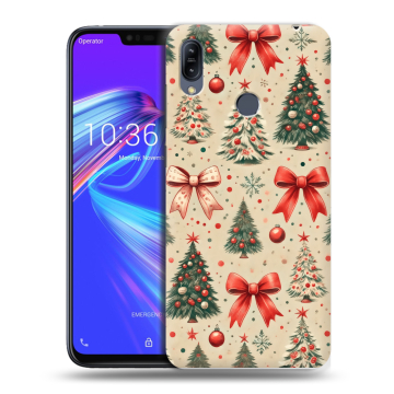 Силиконовый противоударный чехол на ASUS ZenFone Max M2 с принтом Новый год Силиконовый противоударный чехол на ASUS ZenFone Max M2 с принтом Новый год