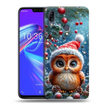 Силиконовый противоударный чехол на ASUS ZenFone Max M2 с принтом Новый год Силиконовый противоударный чехол на ASUS ZenFone Max M2 с принтом Новый год