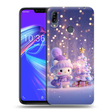 Силиконовый противоударный чехол на ASUS ZenFone Max M2 с принтом Новый год Силиконовый противоударный чехол на ASUS ZenFone Max M2 с принтом Новый год
