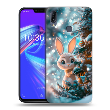 Силиконовый противоударный чехол на ASUS ZenFone Max M2 с принтом Новый год Силиконовый противоударный чехол на ASUS ZenFone Max M2 с принтом Новый год