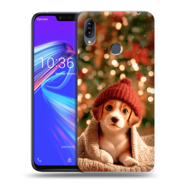 Силиконовый противоударный чехол на ASUS ZenFone Max M2 с принтом Новый год Силиконовый противоударный чехол на ASUS ZenFone Max M2 с принтом Новый год