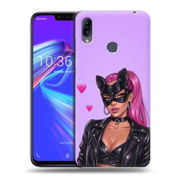 Силиконовый противоударный чехол на ASUS ZenFone Max M2 с принтом женский Силиконовый противоударный чехол на ASUS ZenFone Max M2 с принтом женский