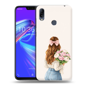 Силиконовый противоударный чехол на ASUS ZenFone Max M2 с принтом женский