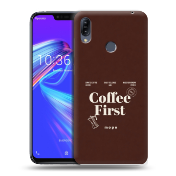 Силиконовый противоударный чехол на ASUS ZenFone Max M2 с принтом женский