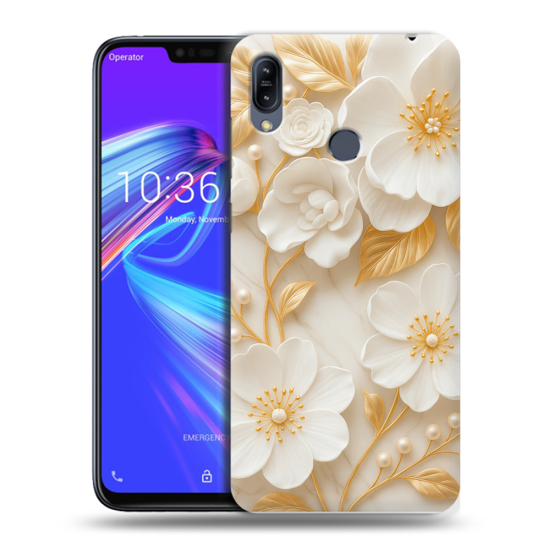 Силиконовый противоударный чехол на ASUS ZenFone Max M2 с принтом Цветы Силиконовый противоударный чехол на ASUS ZenFone Max M2 с принтом Цветы
