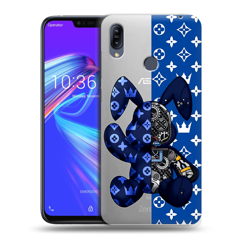 Силиконовый противоударный чехол на ASUS ZenFone Max M2 с принтом Луи робот Силиконовый противоударный чехол на ASUS ZenFone Max M2 с принтом Луи робот