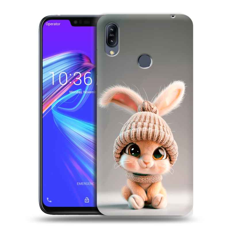 Силиконовый противоударный чехол на ASUS ZenFone Max M2 с принтом Кролик Силиконовый противоударный чехол на ASUS ZenFone Max M2 с принтом Кролик