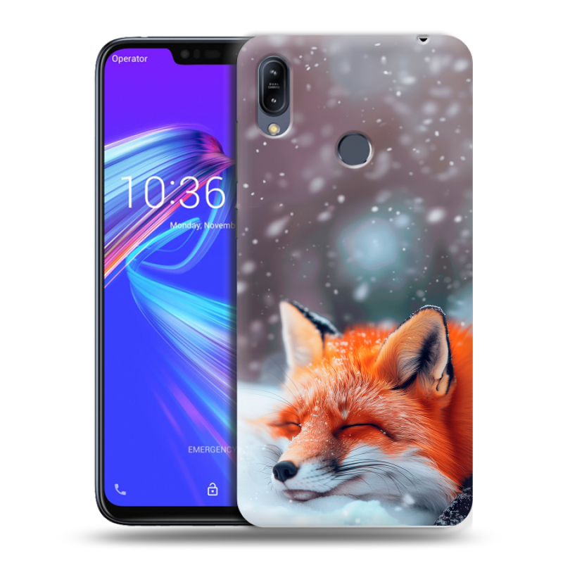 Пластиковый чехол на ASUS ZenFone Max M2 с принтом лиса Пластиковый чехол на ASUS ZenFone Max M2 с принтом лиса