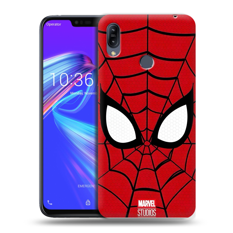 Силиконовый противоударный чехол на ASUS ZenFone Max M2 с принтом человек паук spiderman Силиконовый противоударный чехол на ASUS ZenFone Max M2 с принтом человек паук spiderman