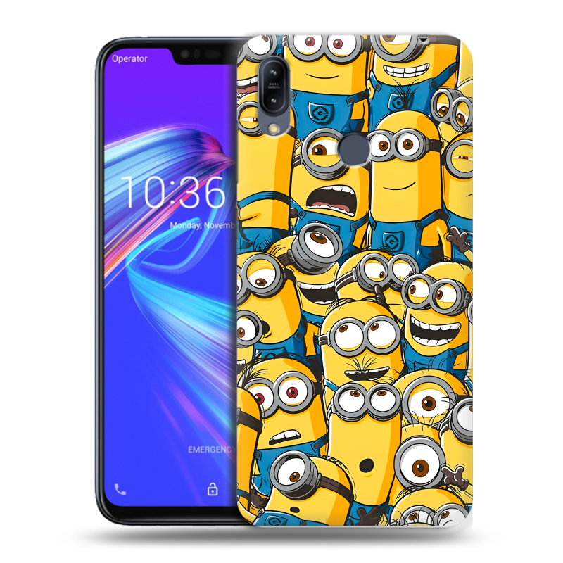 Пластиковый чехол на ASUS ZenFone Max M2 с принтом Миньоны Пластиковый чехол на ASUS ZenFone Max M2 с принтом Миньоны