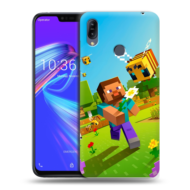 Пластиковый чехол на ASUS ZenFone Max M2 с принтом Майнкрафт Minecraft Пластиковый чехол на ASUS ZenFone Max M2 с принтом Майнкрафт Minecraft
