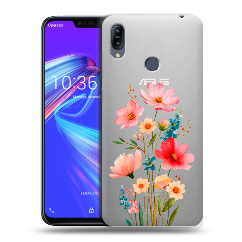 Пластиковый чехол на ASUS ZenFone Max M2 с принтом Цветы Пластиковый чехол на ASUS ZenFone Max M2 с принтом Цветы