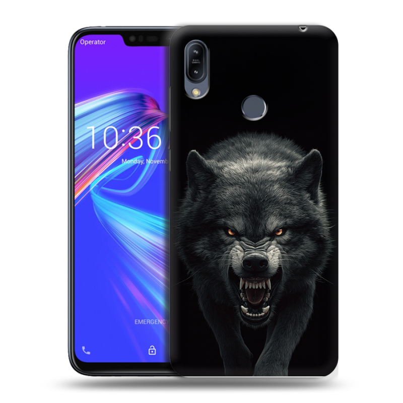 Силиконовый противоударный чехол на ASUS ZenFone Max M2 с принтом Волк Силиконовый противоударный чехол на ASUS ZenFone Max M2 с принтом Волк