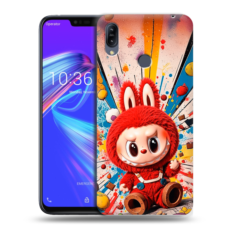 Силиконовый противоударный чехол на ASUS ZenFone Max M2 с принтом Labubu Лабубу Силиконовый противоударный чехол на ASUS ZenFone Max M2 с принтом Labubu Лабубу