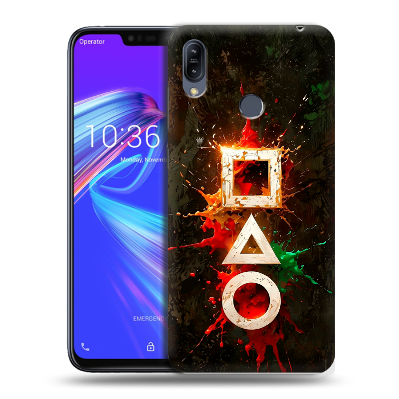 Силиконовый противоударный чехол на ASUS ZenFone Max M2 с принтом Squid Game Игра кальмара Силиконовый противоударный чехол на ASUS ZenFone Max M2 с принтом Squid Game Игра кальмара