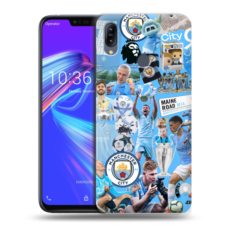 Пластиковый чехол на ASUS ZenFone Max M2 с принтом Man City Манчестер Сити Пластиковый чехол на ASUS ZenFone Max M2 с принтом Man City Манчестер Сити