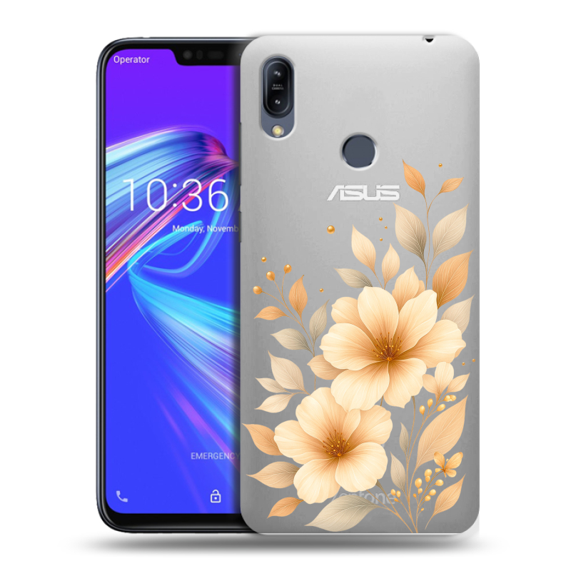 Силиконовый противоударный чехол на ASUS ZenFone Max M2 с принтом для девушки Силиконовый противоударный чехол на ASUS ZenFone Max M2 с принтом для девушки