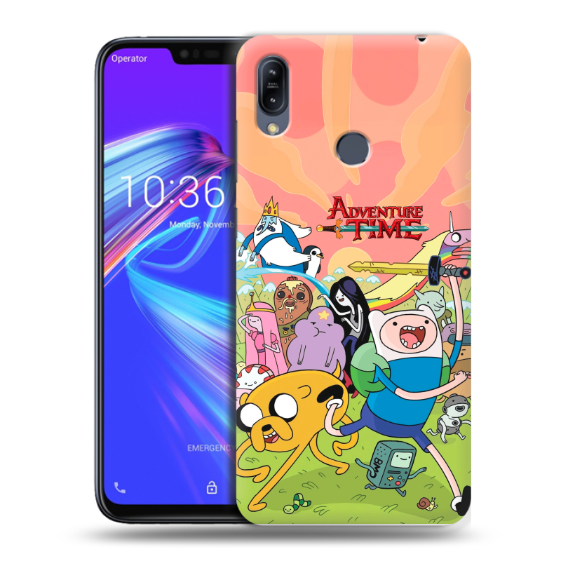 Пластиковый чехол на ASUS ZenFone Max M2 с принтом Adventure time Время приключений Пластиковый чехол на ASUS ZenFone Max M2 с принтом Adventure time Время приключений