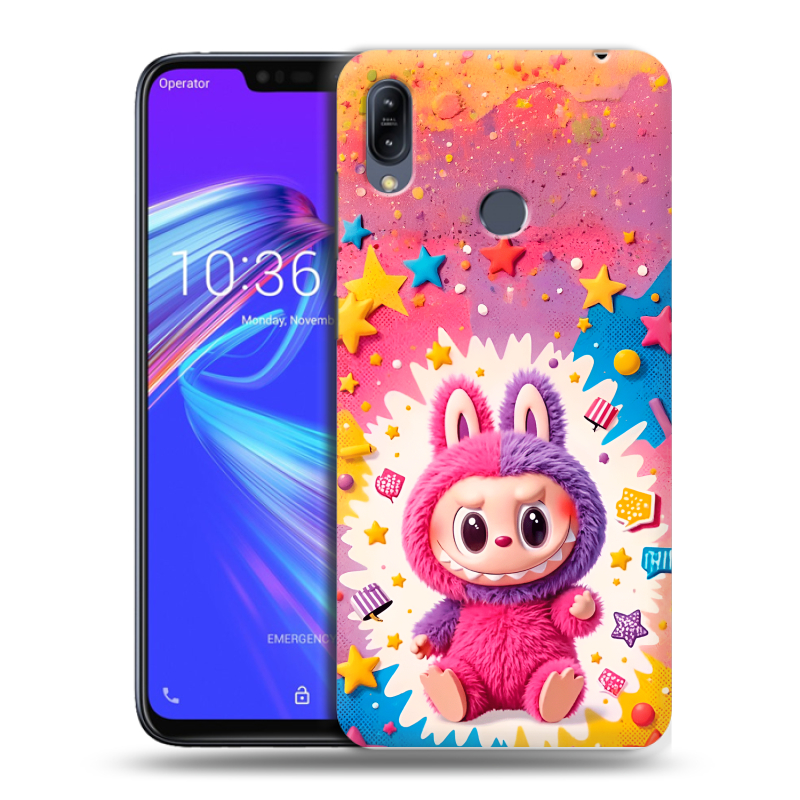 Силиконовый противоударный чехол на ASUS ZenFone Max M2 с принтом Labubu Лабубу Силиконовый противоударный чехол на ASUS ZenFone Max M2 с принтом Labubu Лабубу
