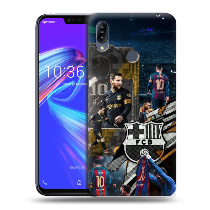 Пластиковый чехол на ASUS ZenFone Max M2 с принтом Messi Barcelona Пластиковый чехол на ASUS ZenFone Max M2 с принтом Messi Barcelona