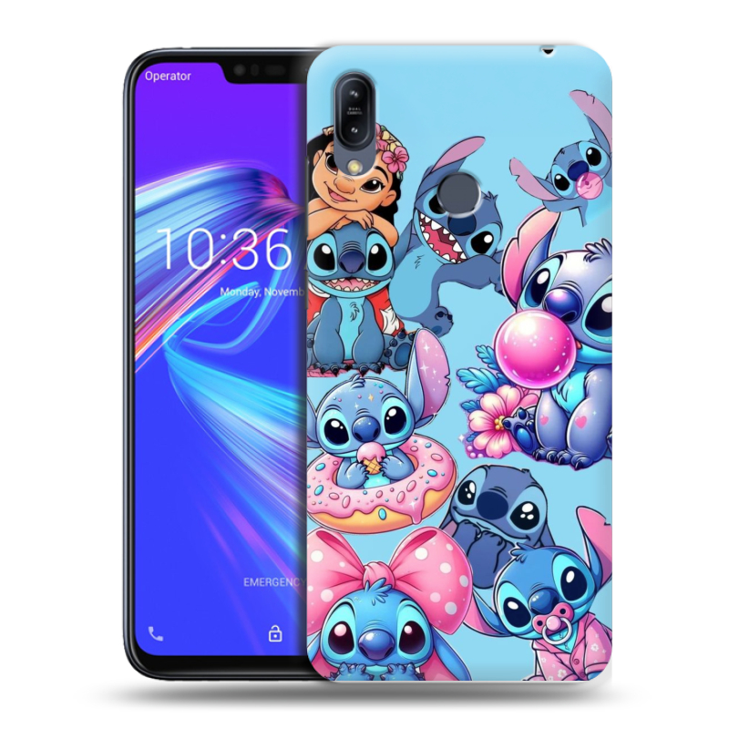 Пластиковый чехол на ASUS ZenFone Max M2 с принтом Лило и Стич Пластиковый чехол на ASUS ZenFone Max M2 с принтом Лило и Стич