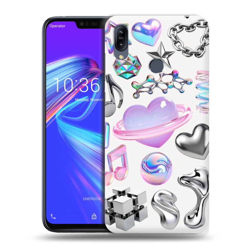 Пластиковый чехол на ASUS ZenFone Max M2 с принтом Y2K Пластиковый чехол на ASUS ZenFone Max M2 с принтом Y2K