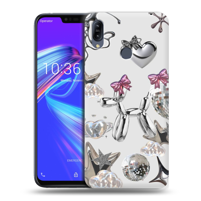 Силиконовый противоударный чехол на ASUS ZenFone Max M2 с принтом Y2K Силиконовый противоударный чехол на ASUS ZenFone Max M2 с принтом Y2K