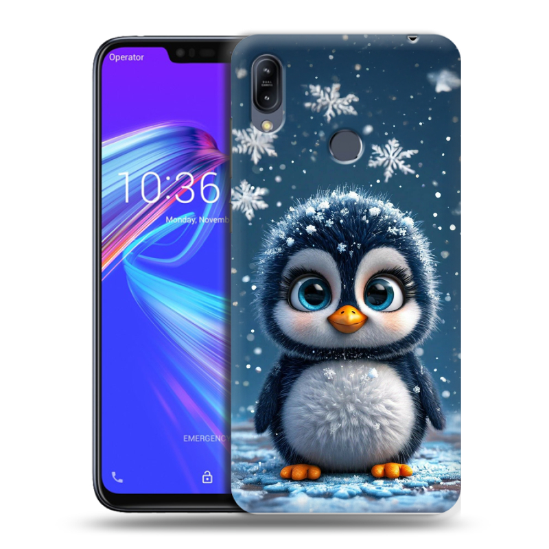 Силиконовый противоударный чехол на ASUS ZenFone Max M2 с принтом Новый год Силиконовый противоударный чехол на ASUS ZenFone Max M2 с принтом Новый год