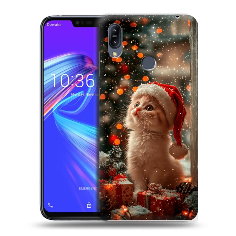Пластиковый чехол на ASUS ZenFone Max M2 с принтом Новый год Пластиковый чехол на ASUS ZenFone Max M2 с принтом Новый год