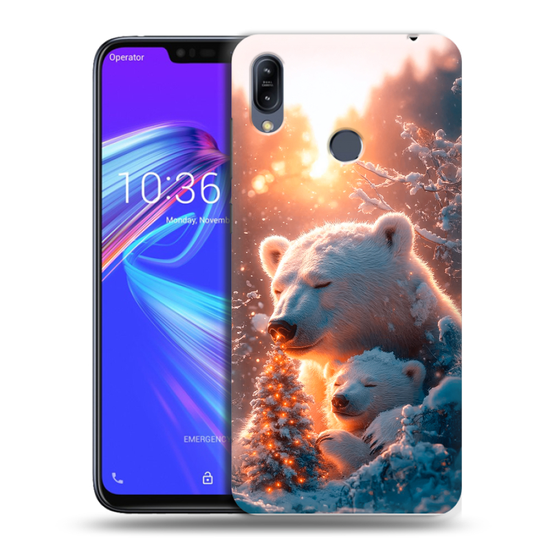 Пластиковый чехол на ASUS ZenFone Max M2 с принтом Новый год Пластиковый чехол на ASUS ZenFone Max M2 с принтом Новый год