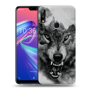 Силиконовый чехол на ASUS ZenFone Max Pro M2 с принтом Волк Силиконовый чехол на ASUS ZenFone Max Pro M2 с принтом Волк