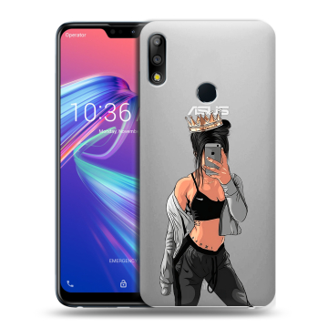 Силиконовый чехол на ASUS ZenFone Max Pro M2 с принтом Женские принты Силиконовый чехол на ASUS ZenFone Max Pro M2 с принтом Женские принты