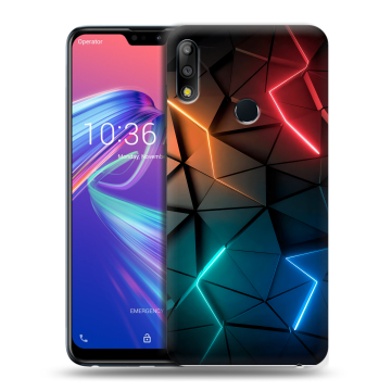 Силиконовый чехол на ASUS ZenFone Max Pro M2 с принтом Абстракция неон Силиконовый чехол на ASUS ZenFone Max Pro M2 с принтом Абстракция неон
