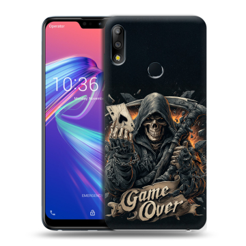 Силиконовый чехол на ASUS ZenFone Max Pro M2 с принтом Скелет карты Силиконовый чехол на ASUS ZenFone Max Pro M2 с принтом Скелет карты