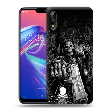 Силиконовый чехол на ASUS ZenFone Max Pro M2 с принтом Скелет Силиконовый чехол на ASUS ZenFone Max Pro M2 с принтом Скелет
